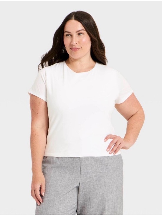 a new day Tops - 370P A New Day Cotton Sculpt T Shirt - Size: 2X